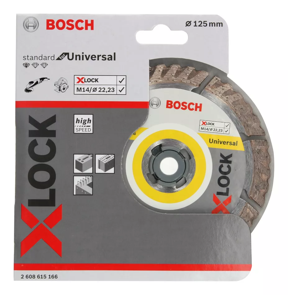 Disque diamanté XLock 125mm Standard for Universal Bosch